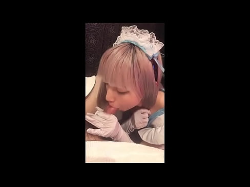 ❤️ 日本偶像 [mayuka]，法國女僕服裝，第 1 部分，口交和用乳液混蛋 ❤️❌ 蕩婦 在我們